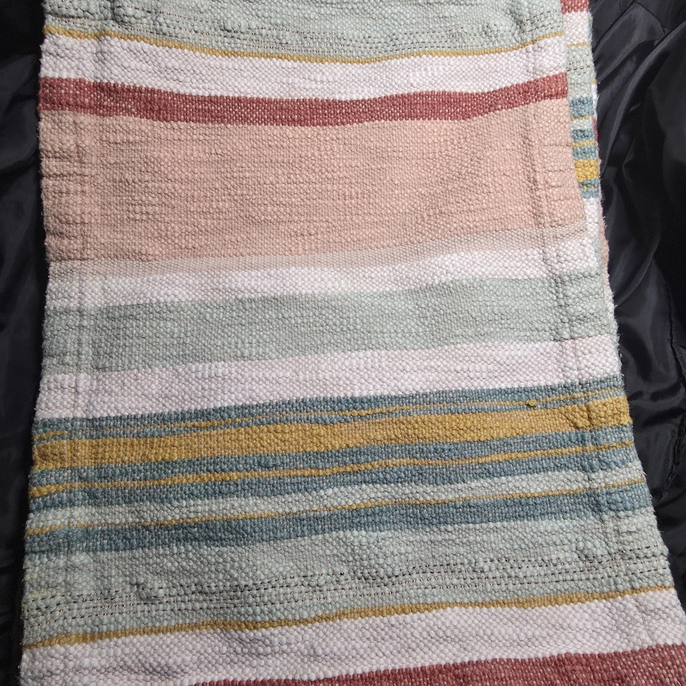 Food Network Multicolor Striped Kitchen Placemats Set 4
